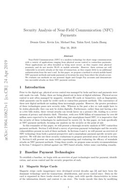 PDF文檔封面 - NFC支付安全分析：蟲洞攻擊與防禦對策